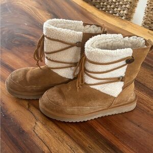 UGG Koolaburra Tan and Cream Winter Boots
